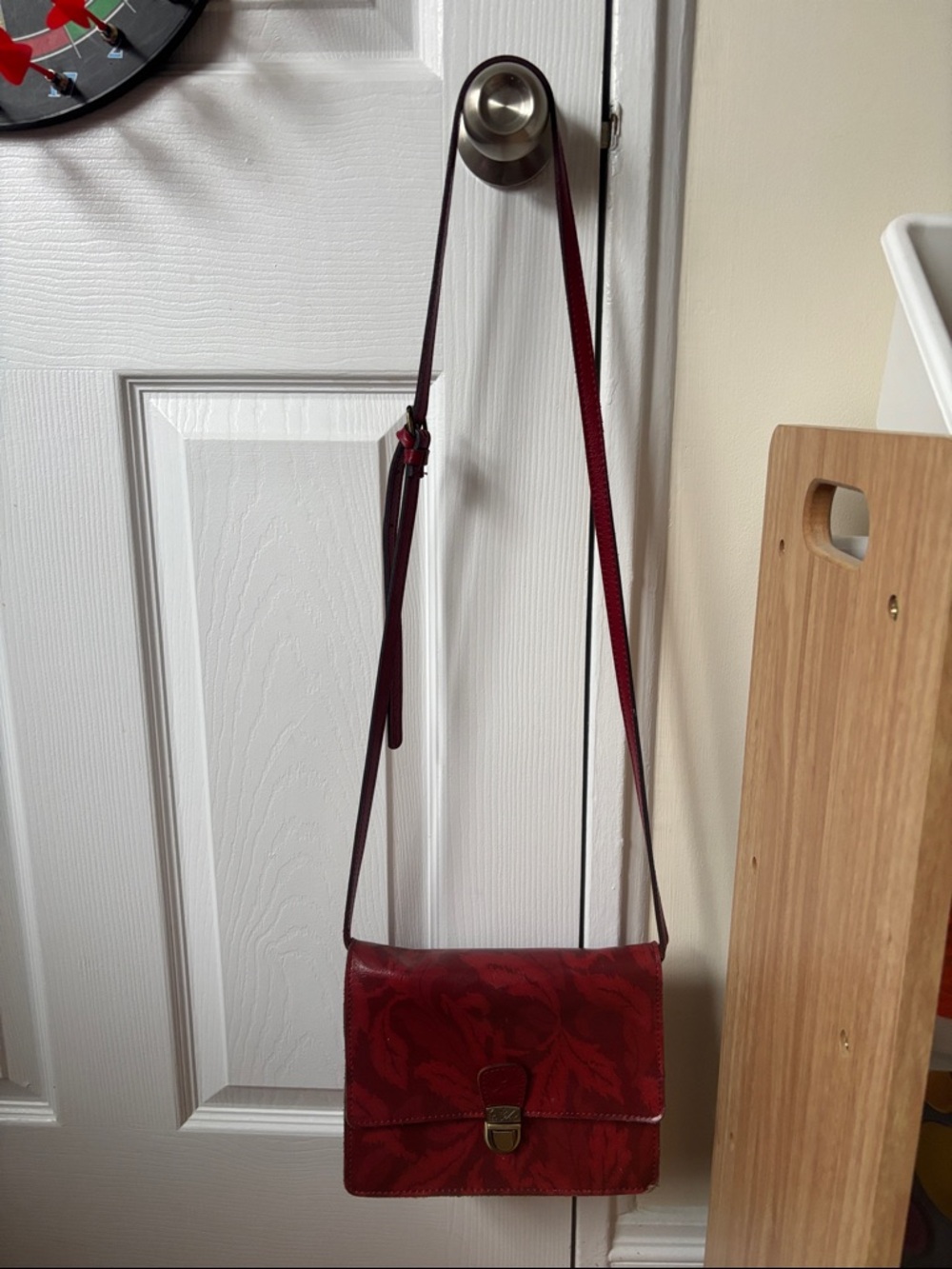 PATRICIA
NASH Locri Printed Crossbody Leather bag